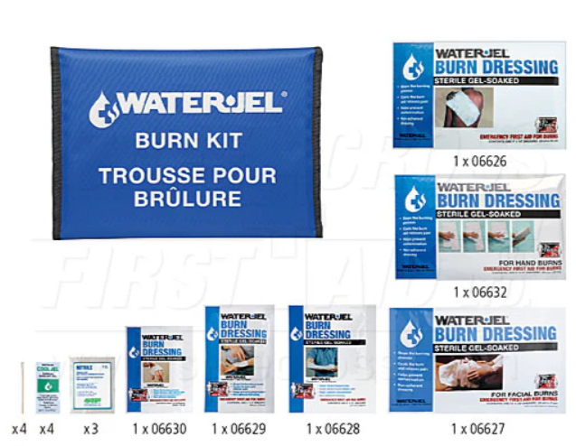 Water-Jel, Emergency Burn Kit, IV