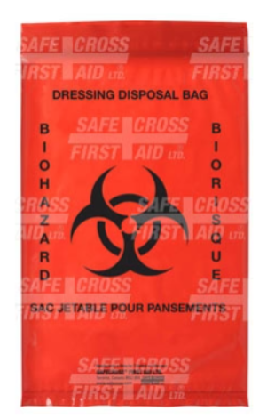 Infectious Waste Bags, 15.2 x 22.9 cm - 25 Bags