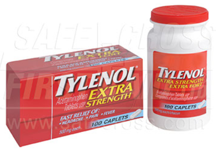 Tylenol Extra-Strength, 100/Bottle