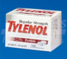Tylenol Regular-Strength, 100/Bottle