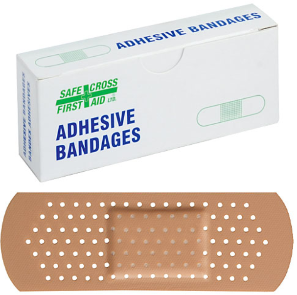 Plastic Bandages, 1" x 3" (2.5 x 7.6 cm) 25/Unit Box
