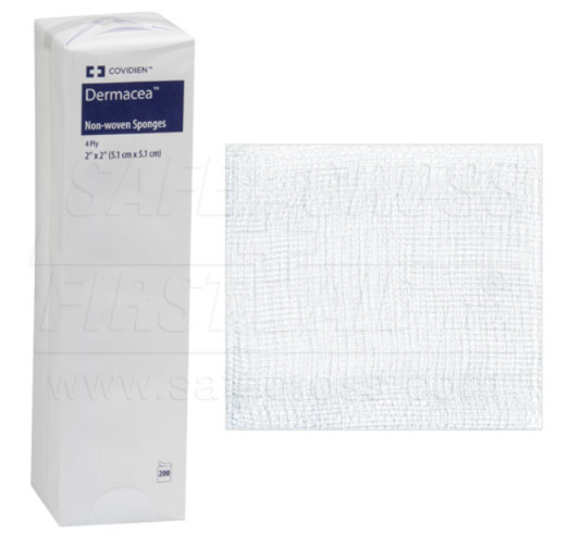 Non-Woven Sponges, 2" x 2", 4-Ply - 200/Package