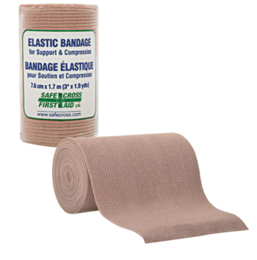 Rubber, Elastic Support/Compression Bandage - 3" x 1.9 yds