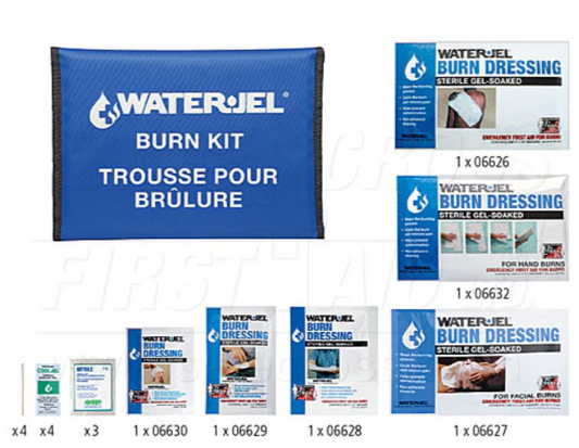 Water-Jel, Emergency Burn Kit, IV