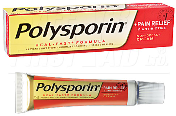 Polysporin, Plus Pain Relief, Antibiotic Cream, 15 g