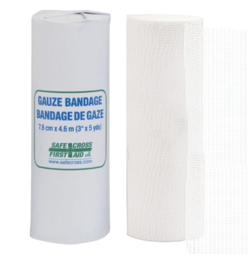 Gauze Bandage Roll - 3" x 5 yds