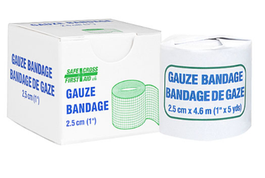 Gauze Bandage Roll - 1" x 5 yds
