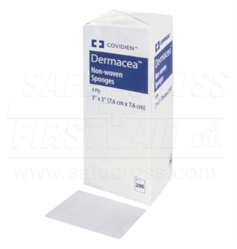 Non-Woven Sponges, 3" x 3", 4-Ply - 200/Package