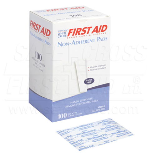 Non-Adherent Pads, 2" x 3", Sterile - 100/Box