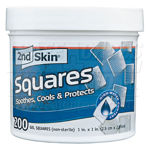 Second Skin. Squares, 1" x 1" - 200/Tub