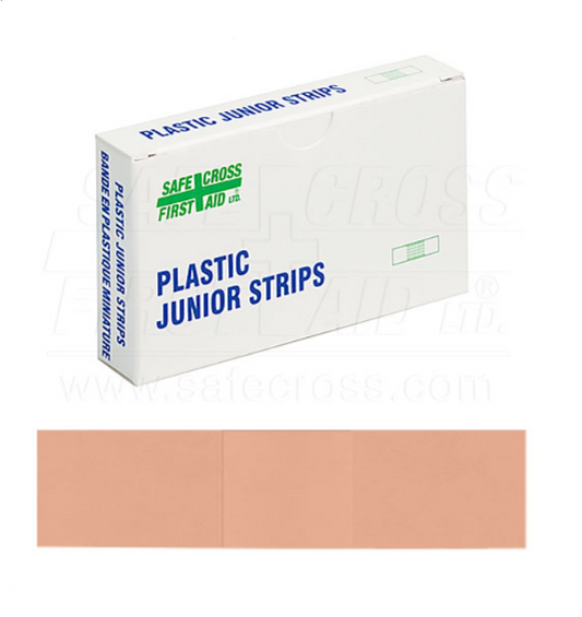 Plastic Junior Bandages - 25/Unit Box