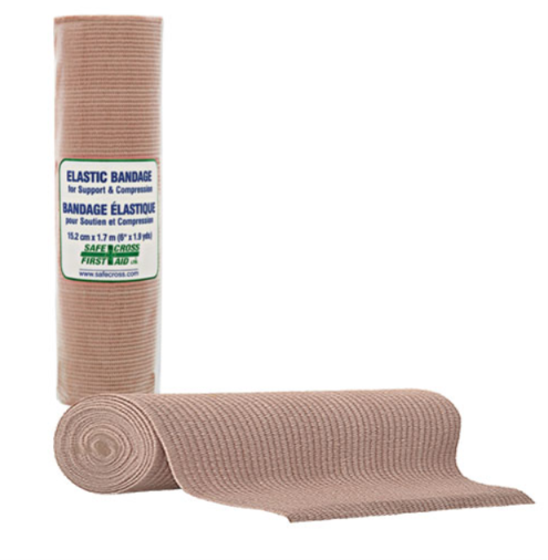 Rubber, Elastic Support/Compression Bandage - 6" x 1.9 yds