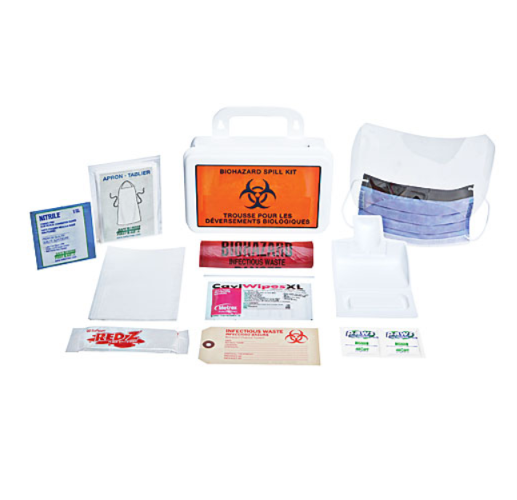 Biohazard Clean-Up Spill Kit, Deluxe - Plastic Box (10 Unit)